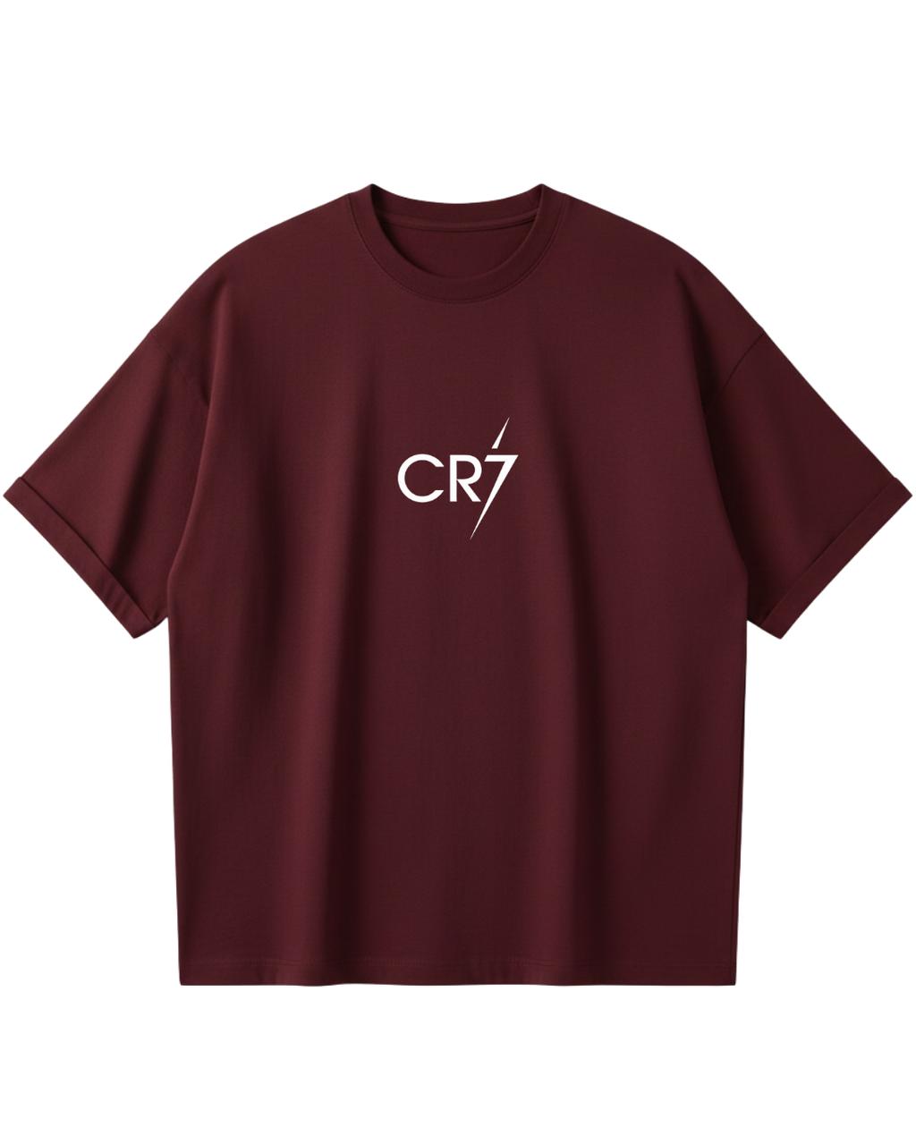 Cristiano Ronaldo Maroon Oversized Tee