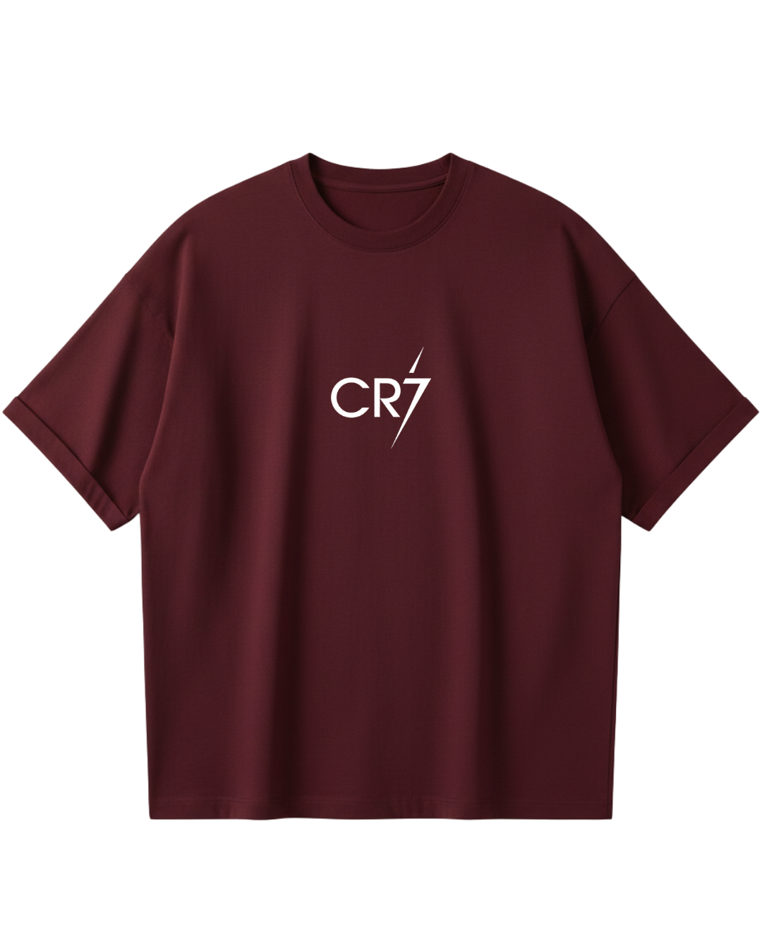 Cristiano Ronaldo Maroon Oversized Tee