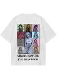 Sabrina Eras Tour White Oversized Tee