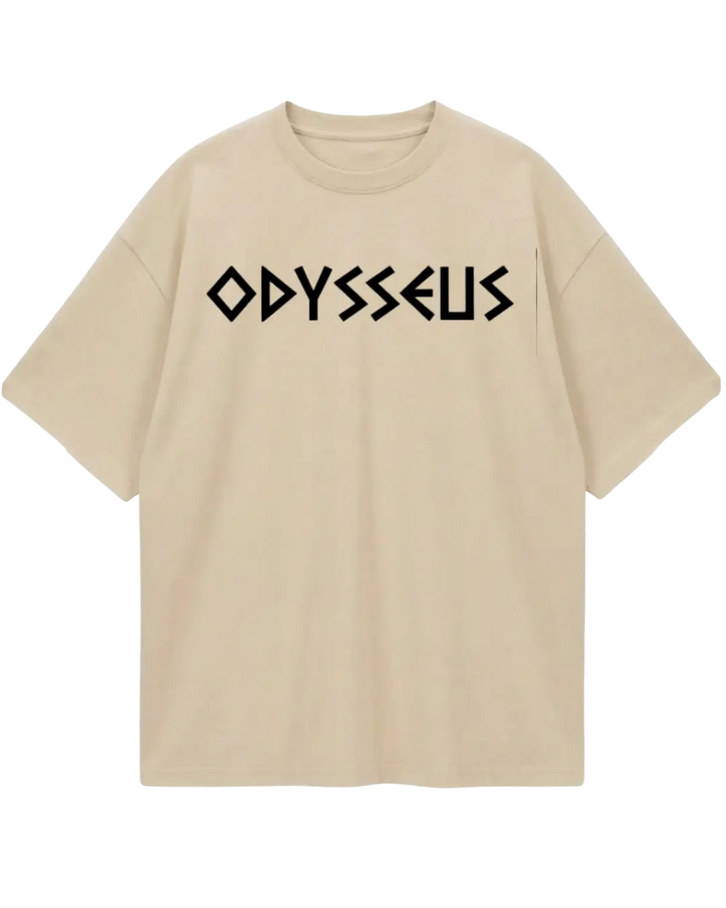 The Odyssey Beige Oversized Tee