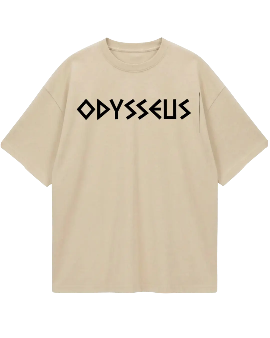The Odyssey Beige Oversized Tee