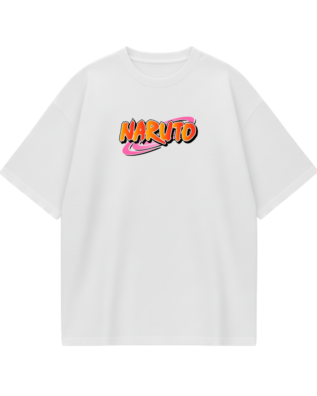 Naruto White Oversized Tee