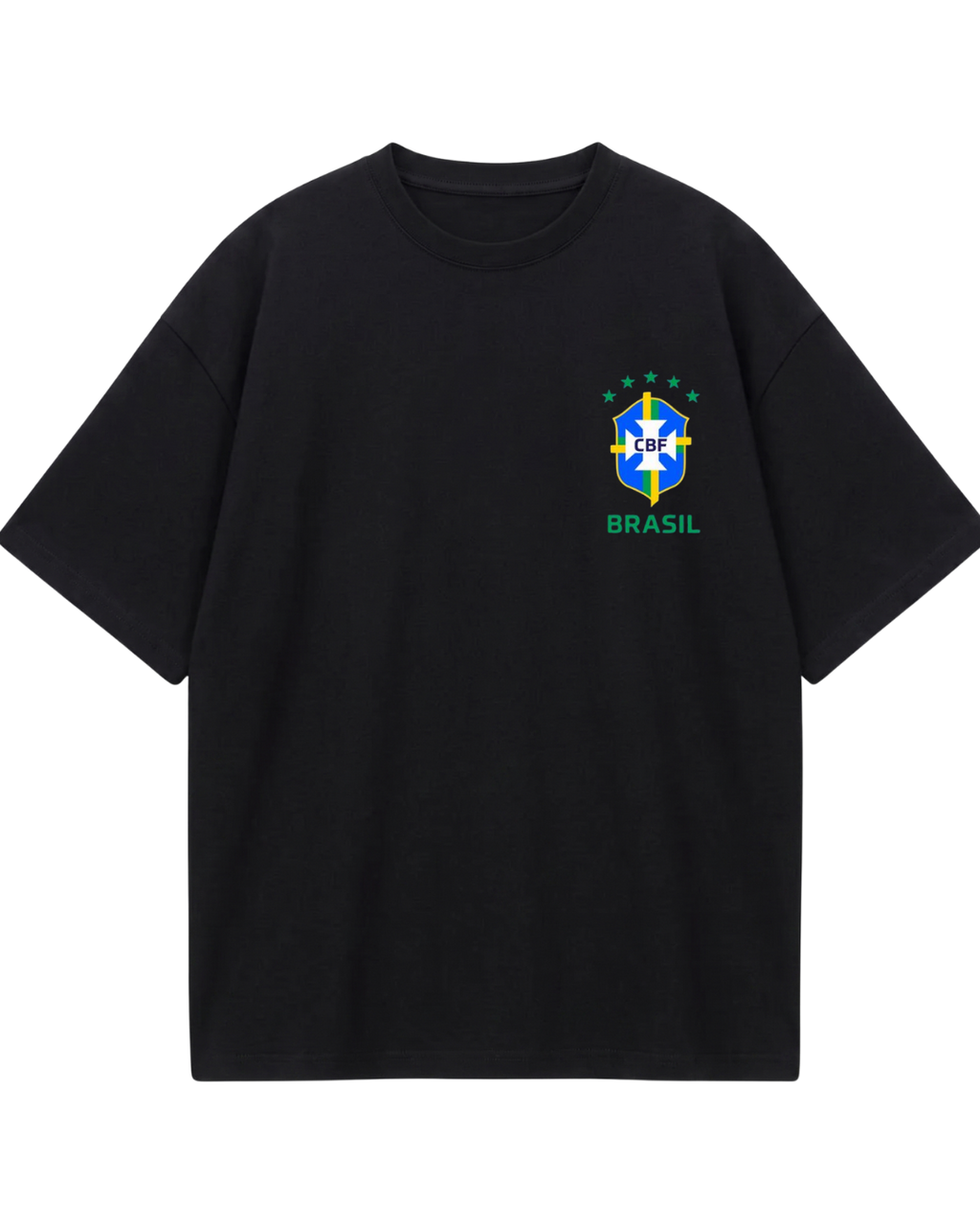 Brazil Neymar Poster Black Oversized Tee