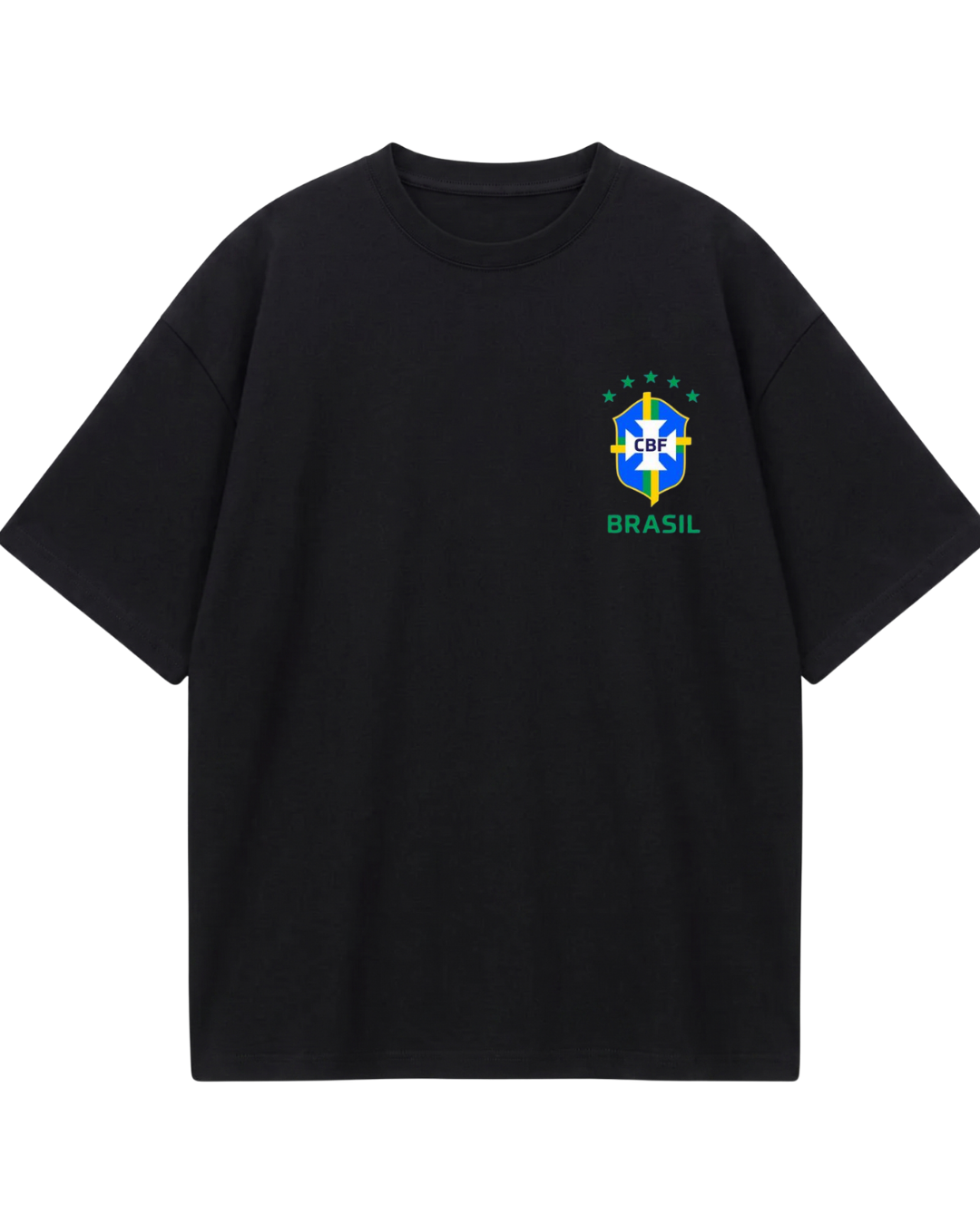 Brazil Neymar Poster Black Oversized Tee