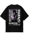 Naruto Sasuke Black Poster Oversized Tee