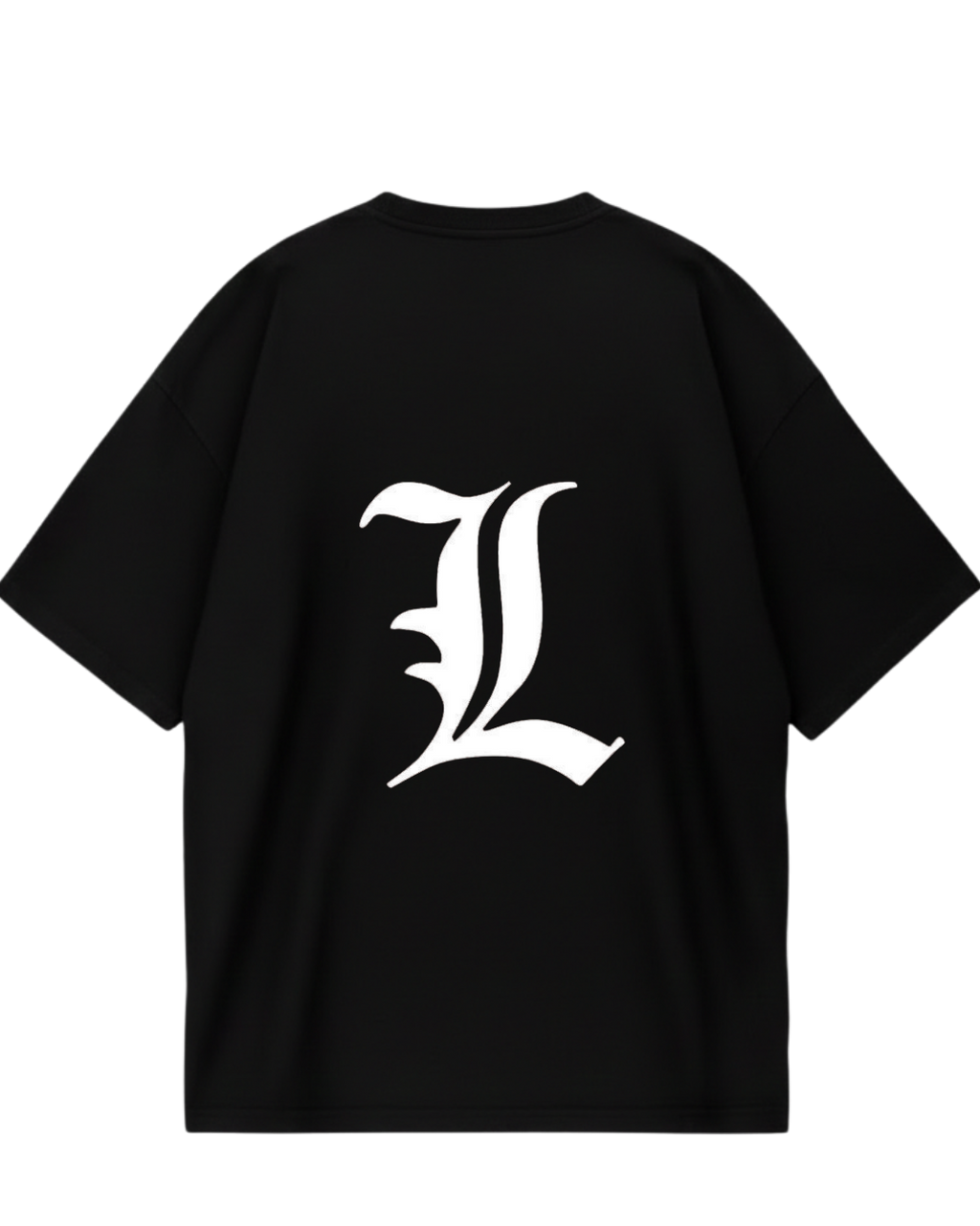L Black Oversized Tee