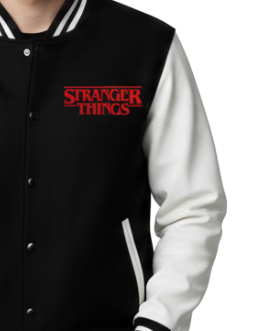 Stranger Things Black Varsity Jacket