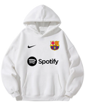 Barcelona White Hoodie
