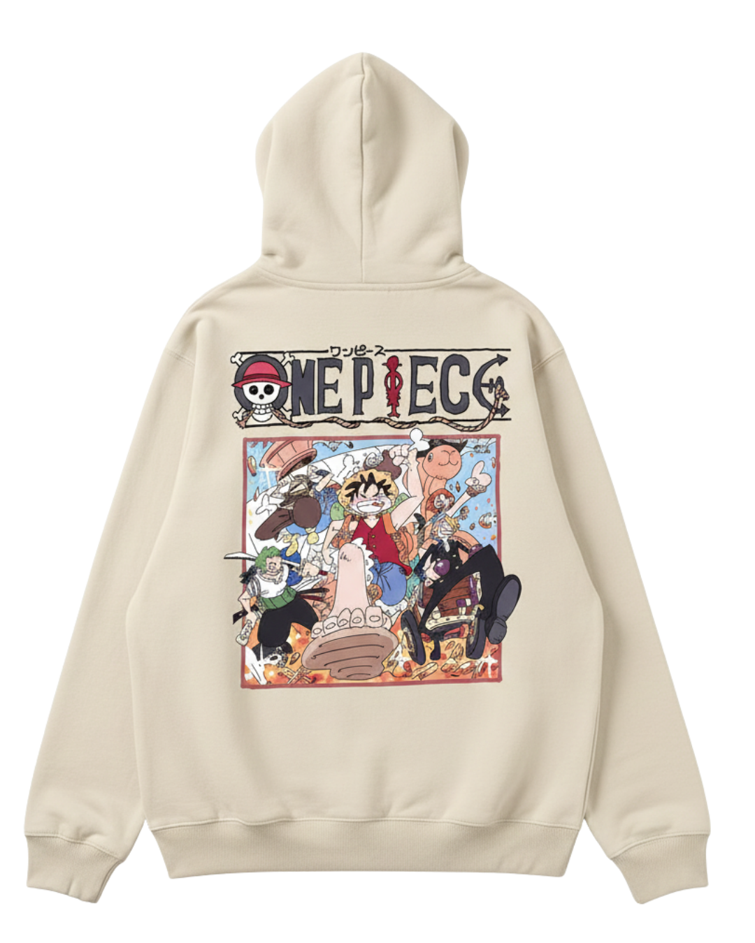 One Piece Beige Hoodie