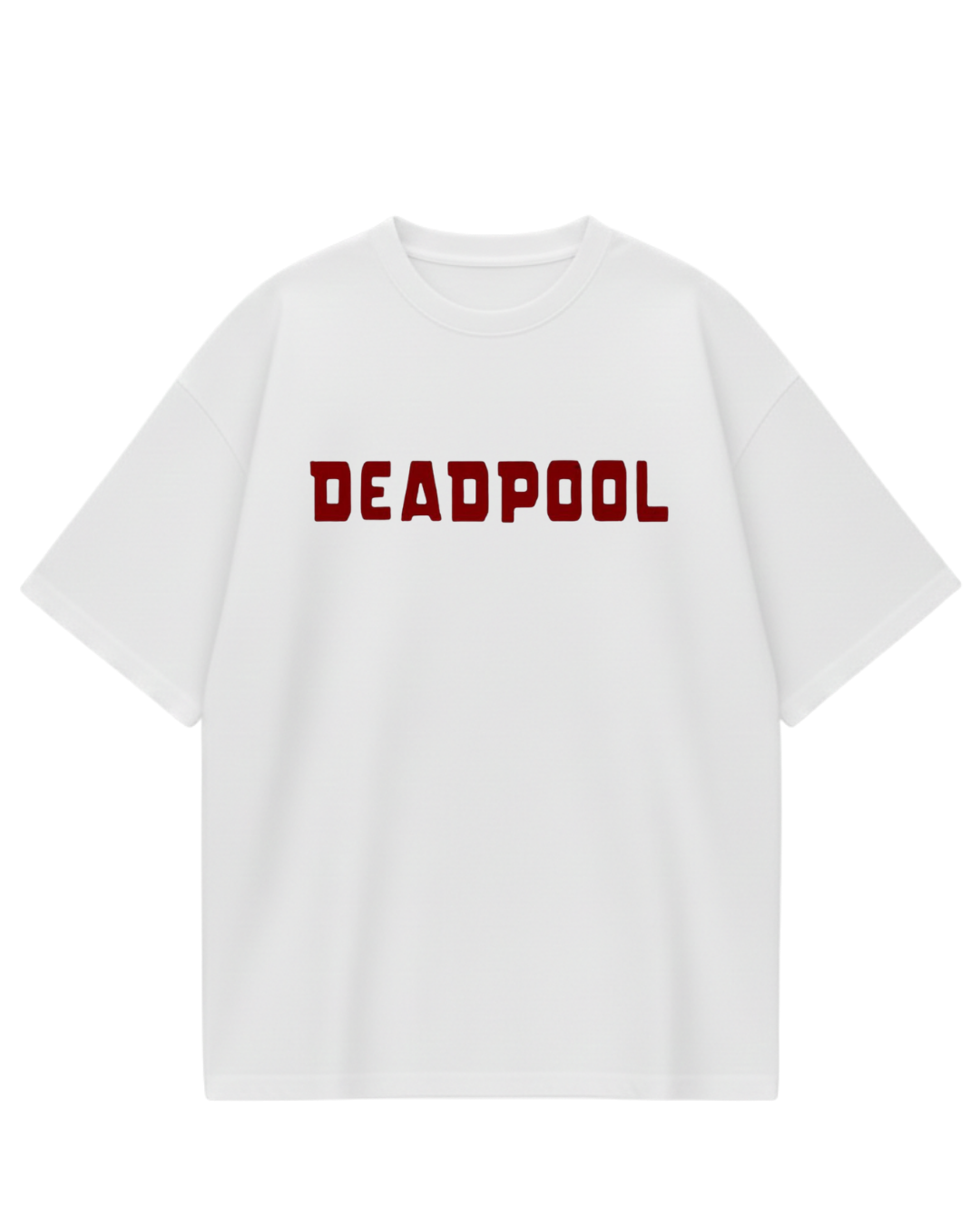 Deadpool White Poster Oversized Tee