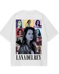 Lana Del Rey White Eras Oversized Tee