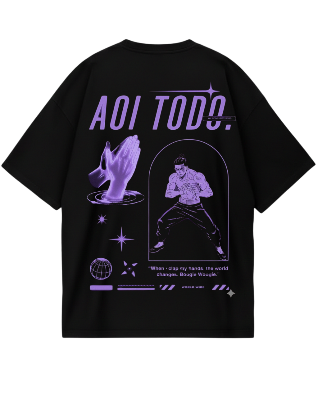 Todo Black Oversized Tee