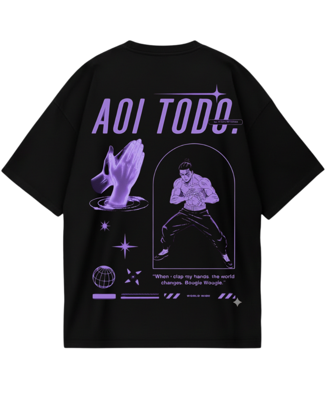 Todo Black Oversized Tee