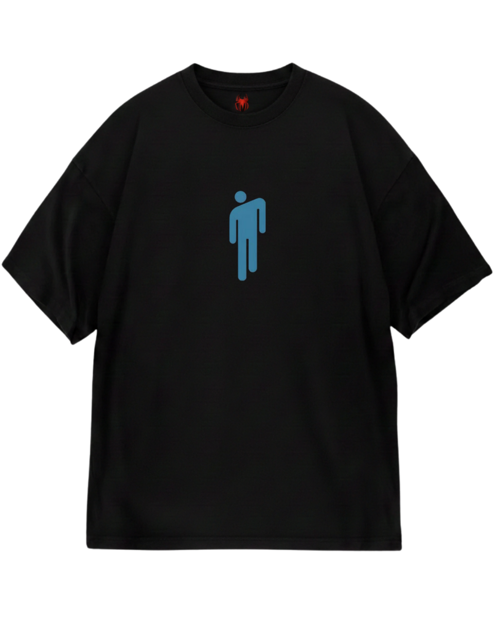 Billie Eilish Black Blue Design Oversized Tee