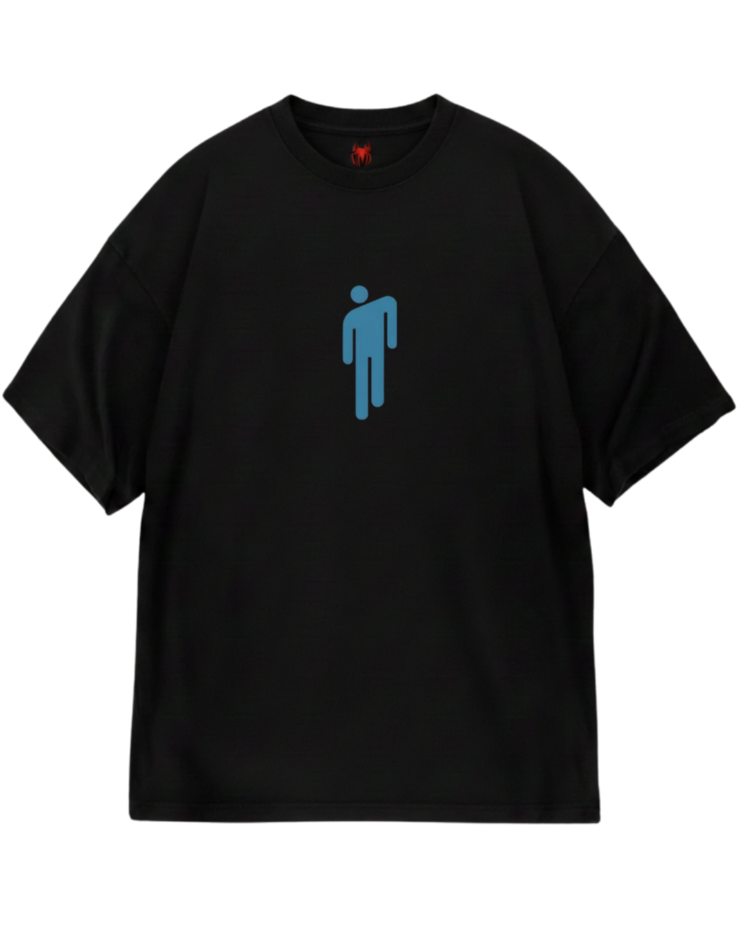 Billie Eilish Black Blue Design Oversized Tee