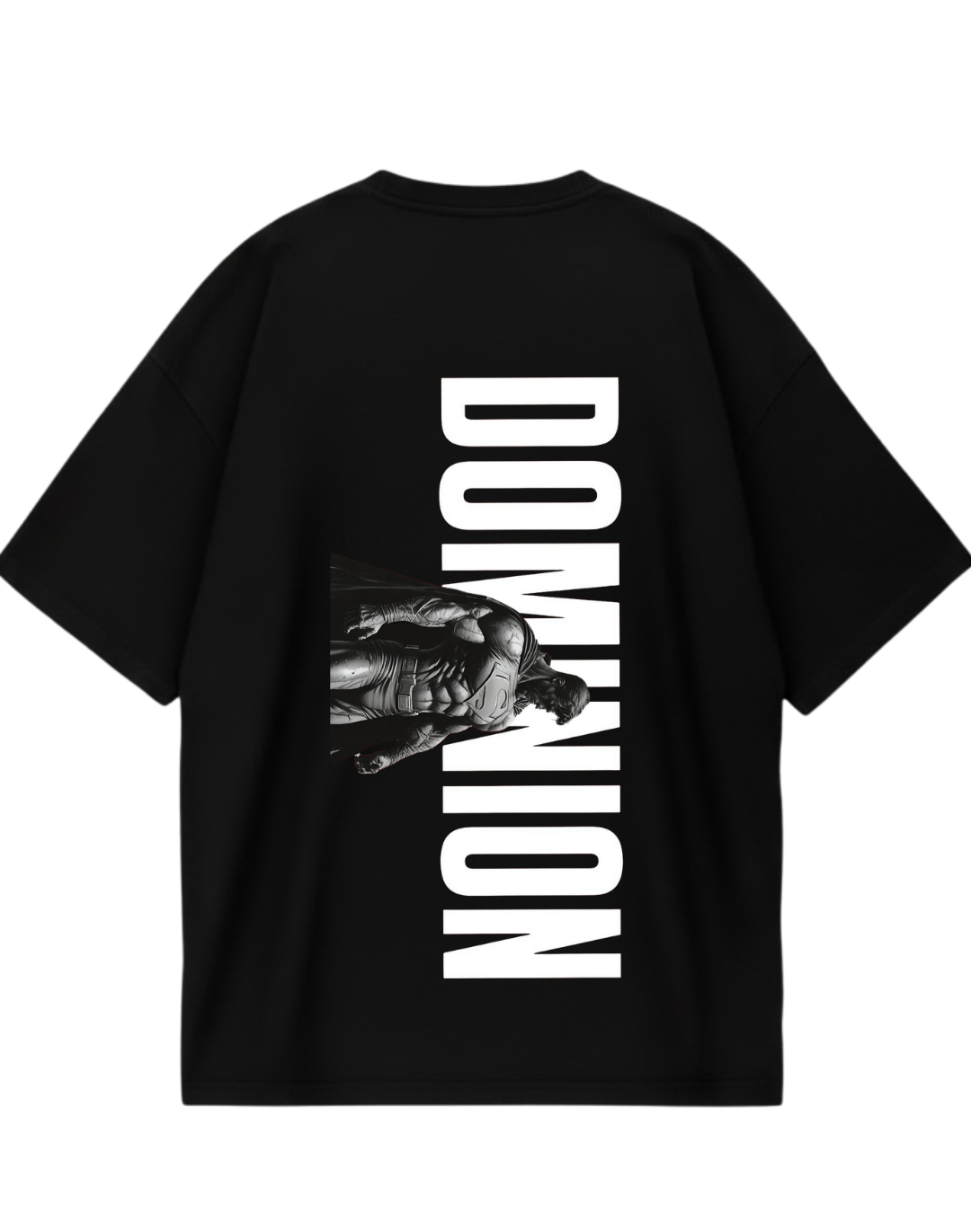 Super Man Black Domination Oversized Tee