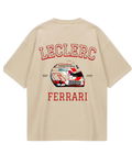 Charles Leclerc Beige Oversized Tee