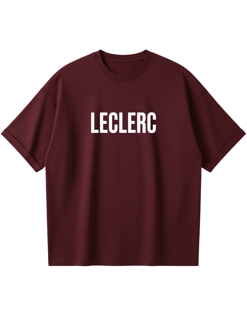 Charles Leclerc Maroon Oversized Tee