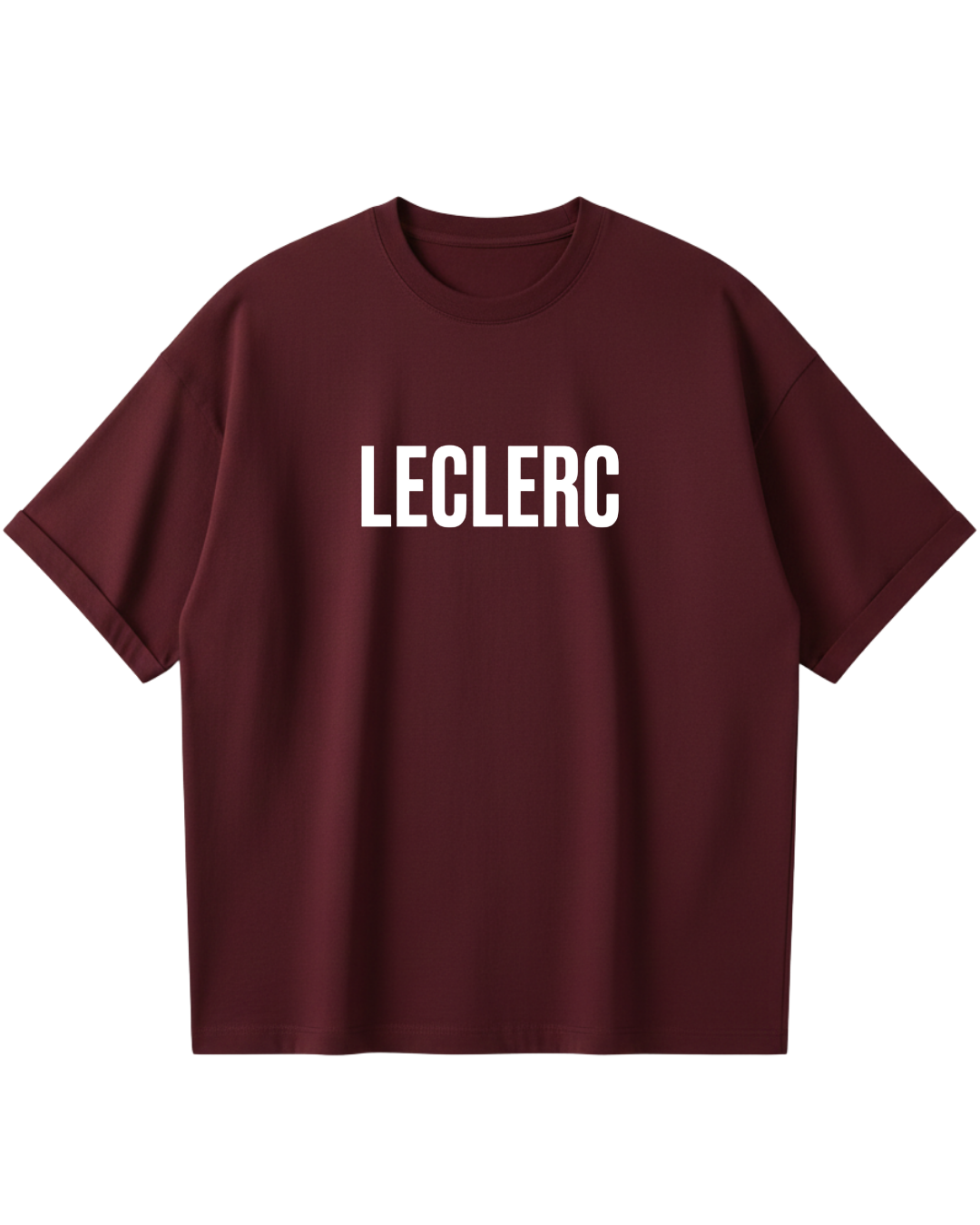 Charles Leclerc Maroon Oversized Tee