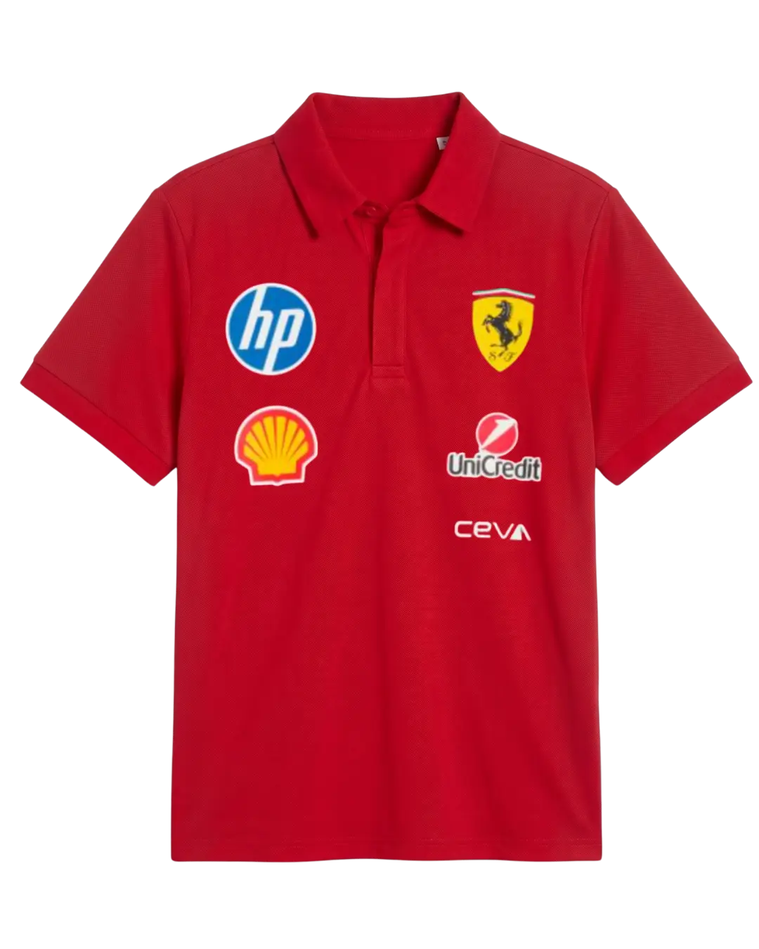 Ferrari Red Polo Oversized Tee