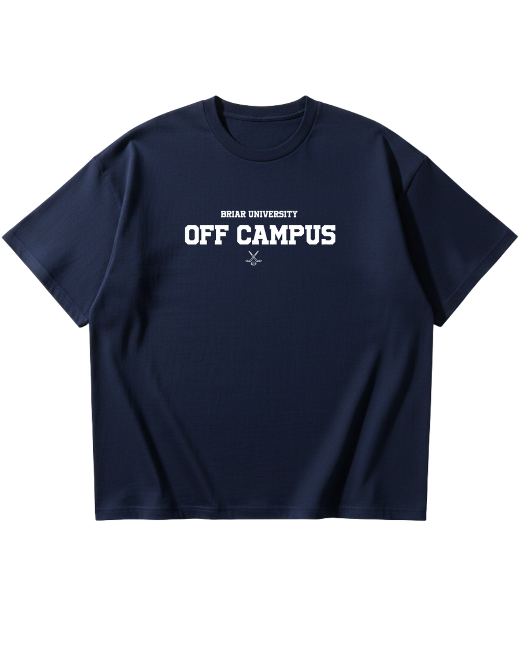 Off Campus Graham Blue Oversized Tee