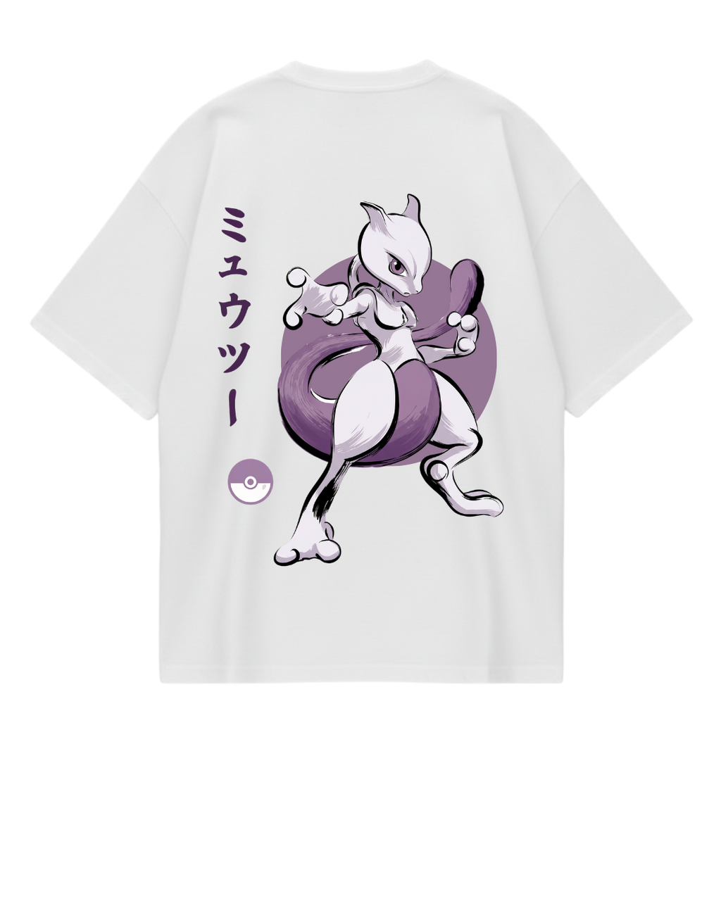 Mewtwo White Oversized Tee