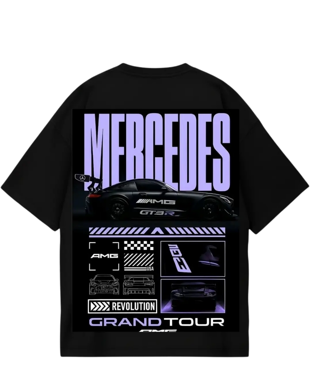 Mercedes AMG Black Oversized Tee