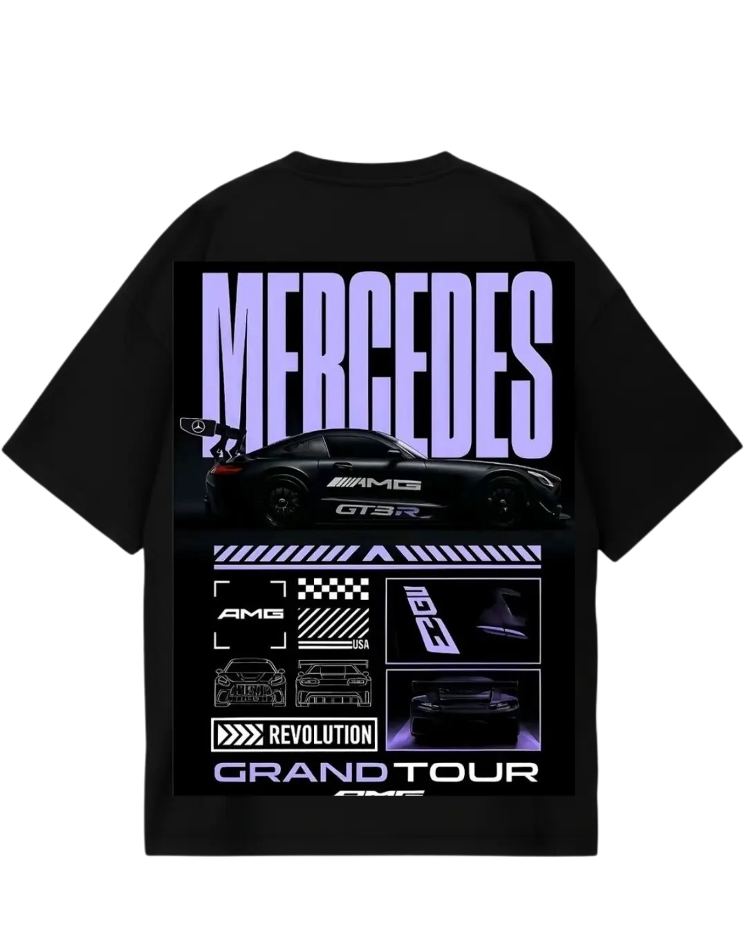 Mercedes AMG Black Oversized Tee