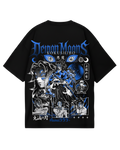 Demon Slayer Kokushibo Black Blue Oversized Tee