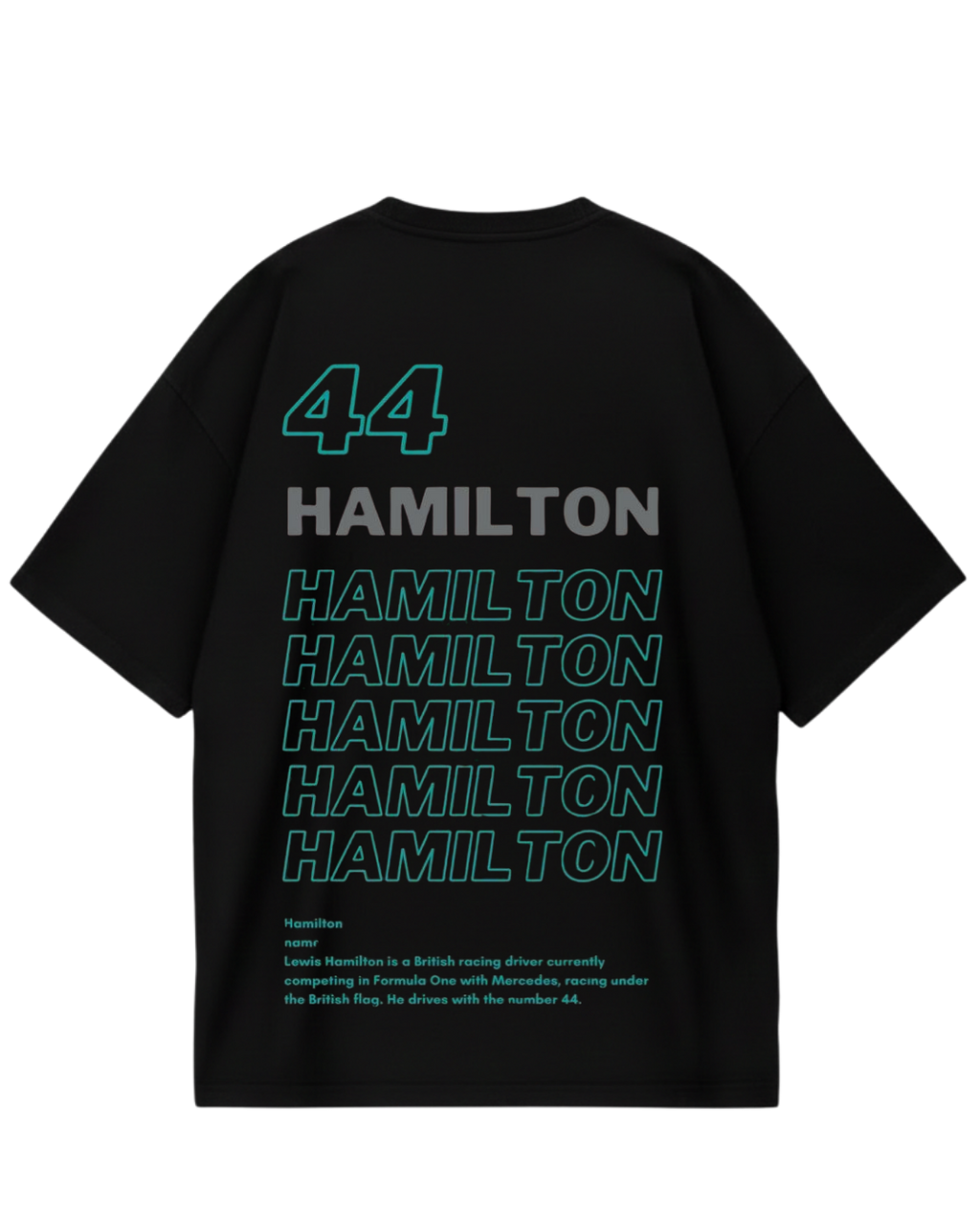 Lewis Hamilton  Black Oversized Tee