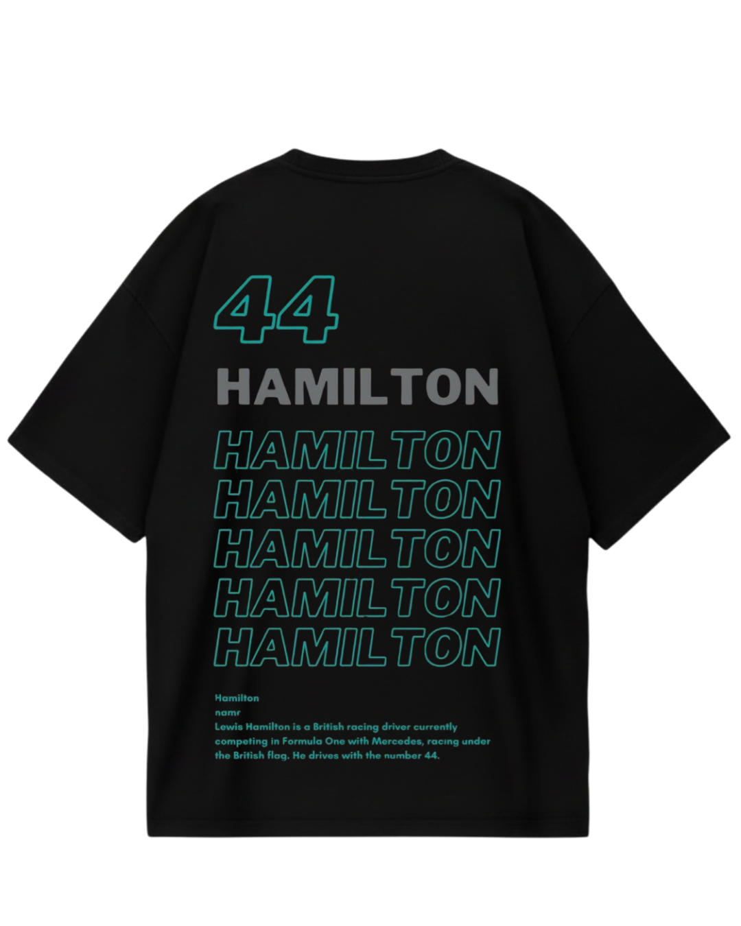 Lewis Hamilton  Black Oversized Tee