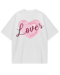 Taylor Swift Lover White Oversized Tee