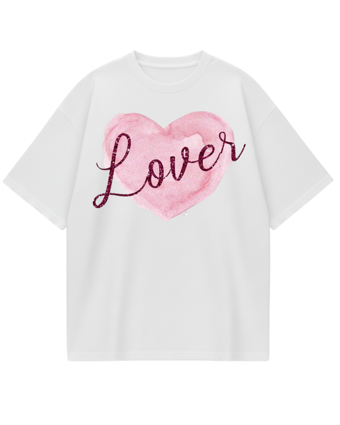 Taylor Swift Lover White Oversized Tee