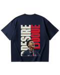 France Dooue Blue Oversized Tee