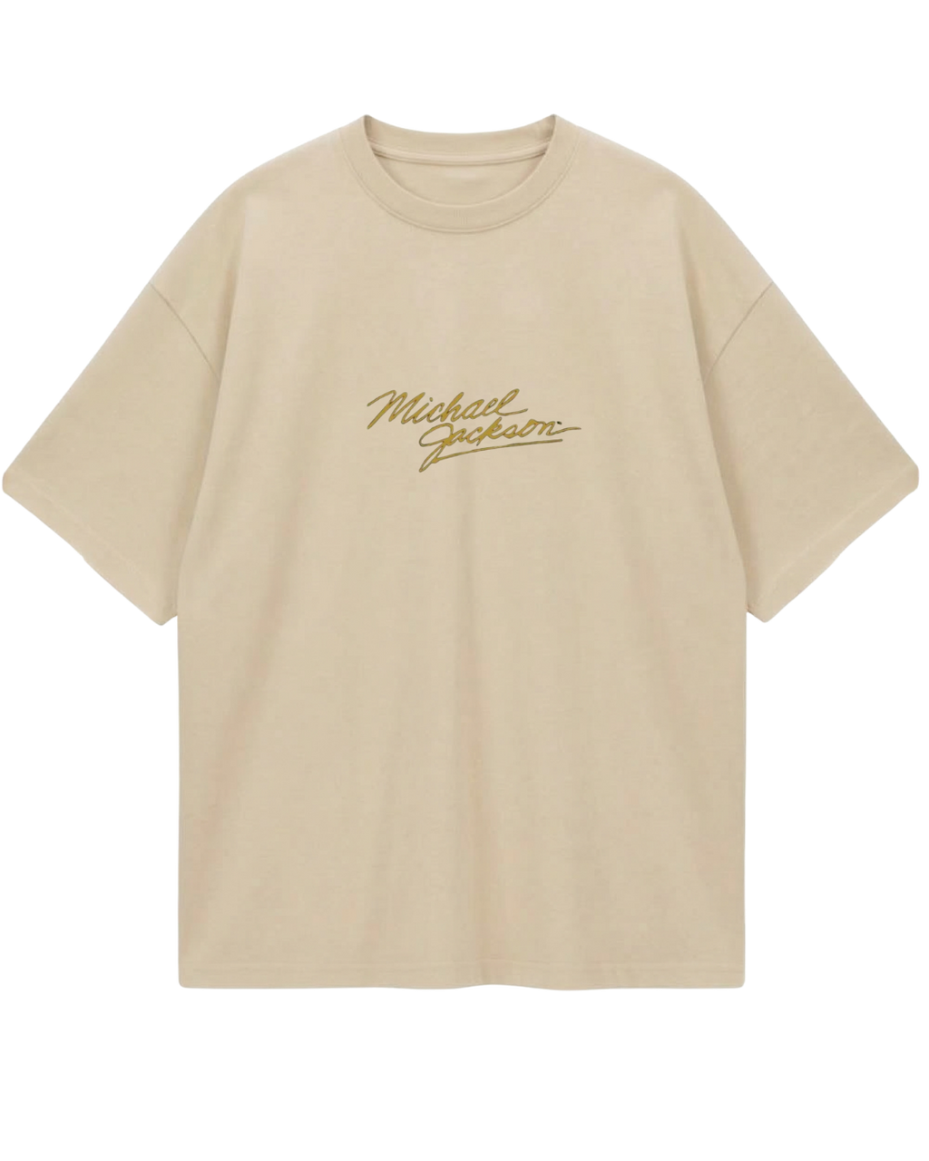 Michael Jackson Beige Oversized Tee