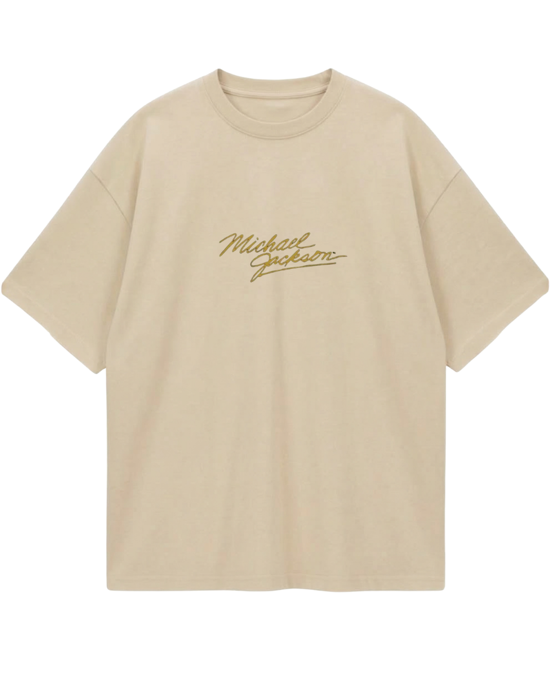 Michael Jackson Beige Oversized Tee