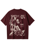 Maroon Shanks Oversized Tee