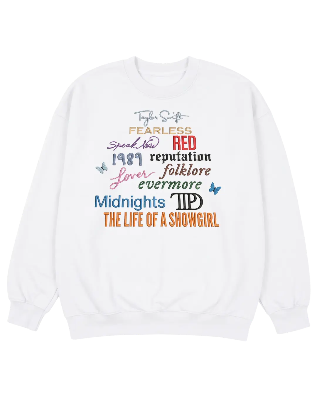 Taylor Swift All Albums Sweatshirt