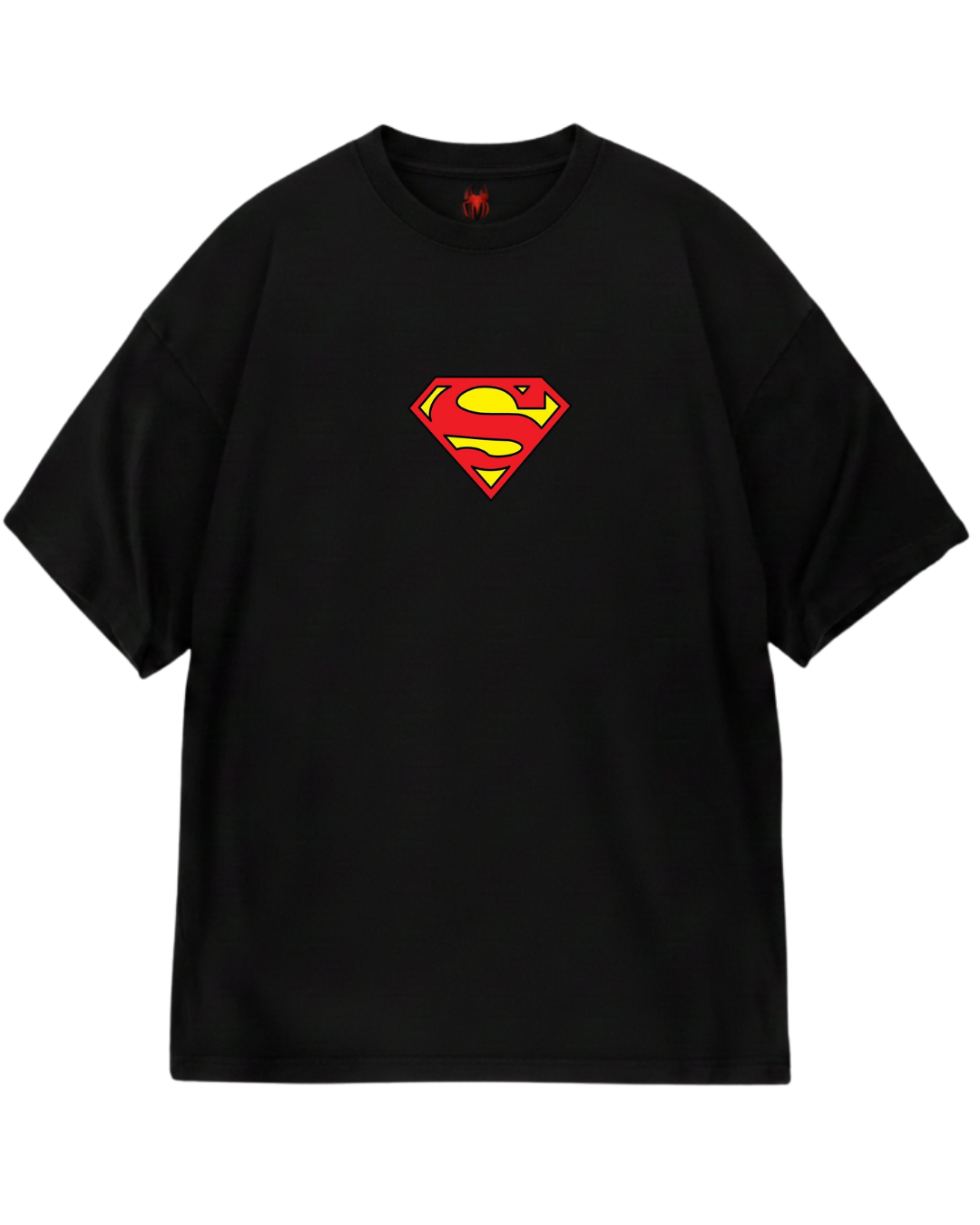 Super Man Black Domination Oversized Tee
