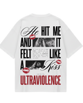 Lana Del Rey White Lyrics Oversized Tee