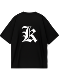 Kira Black Oversized Tee