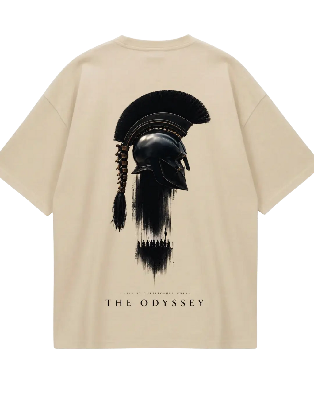 The Odyssey Beige Oversized Tee