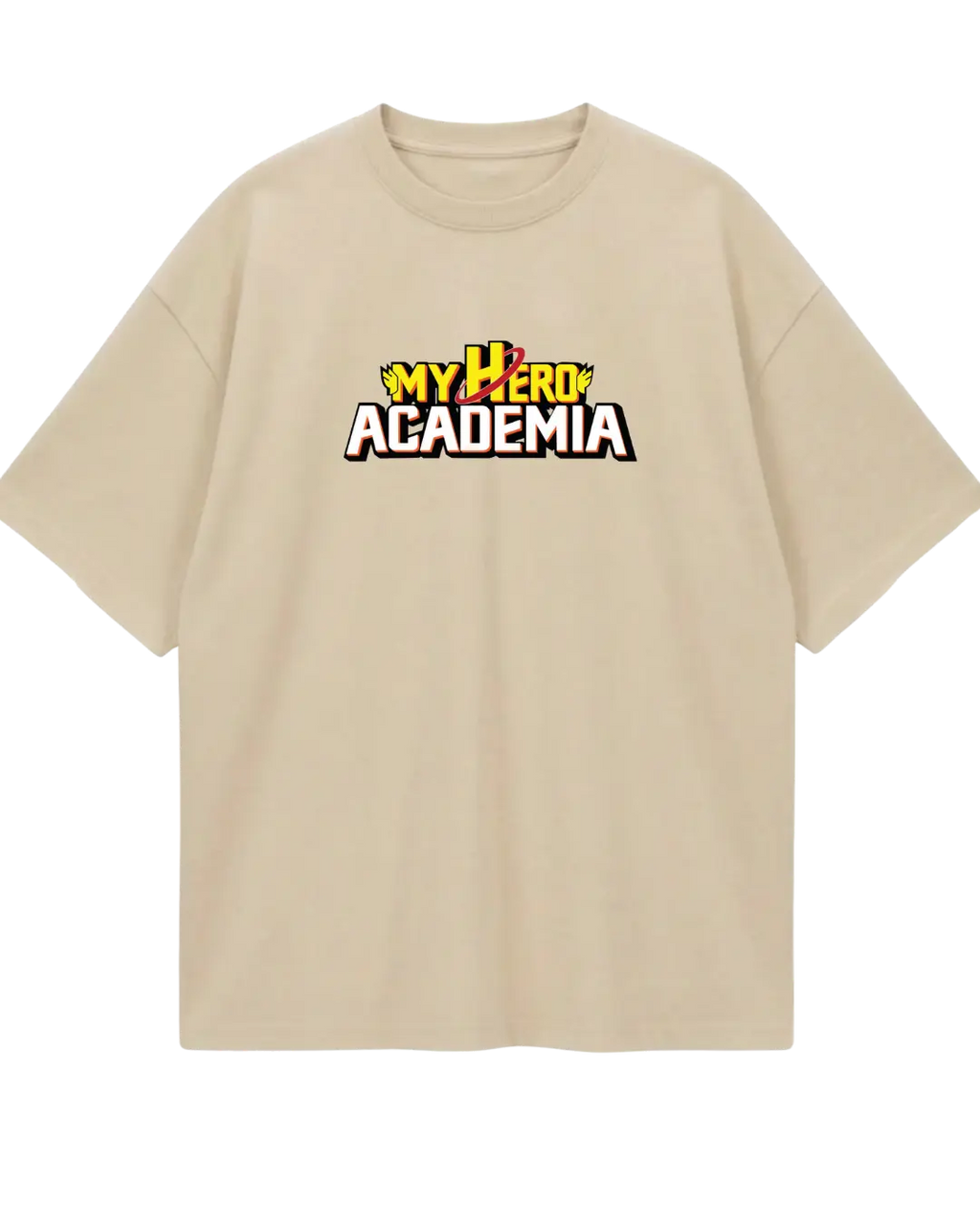My Hero Academia Deku Beige Oversized Tee