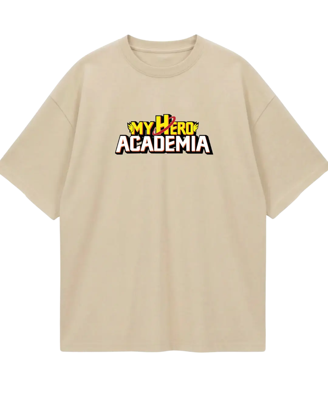 My Hero Academia Deku Beige Oversized Tee