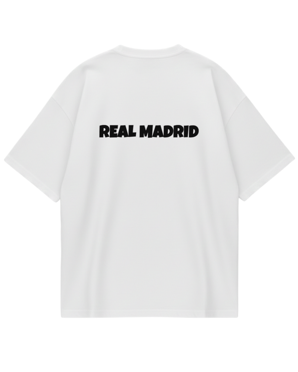 Real Madrid White Mbappe Oversized Tee