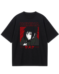 Naruto Sasuke Black Front Oversized Tee