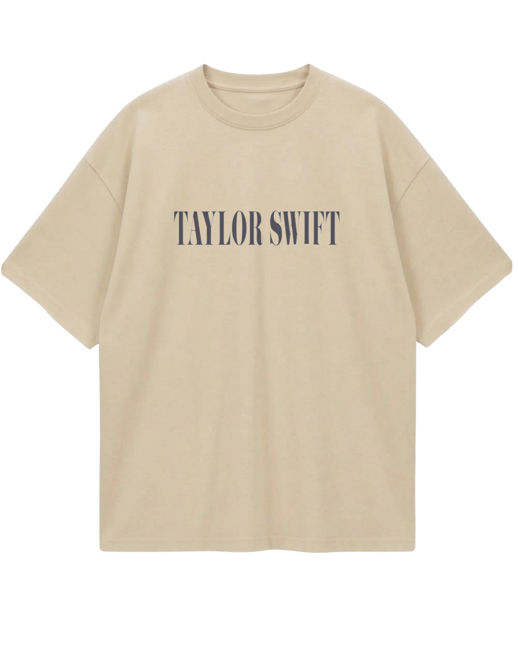 Taylor Swift Beige Oversized Tee