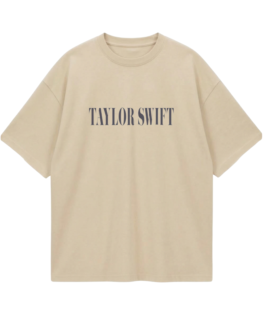 Taylor Swift Beige Oversized Tee