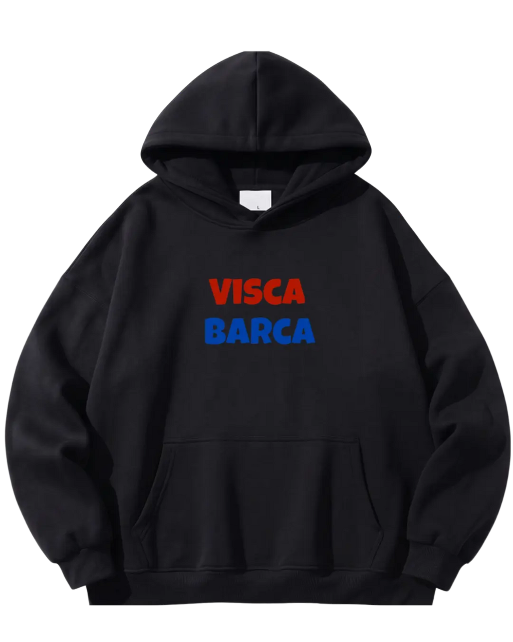 Barcelona Black Poster Hoodie