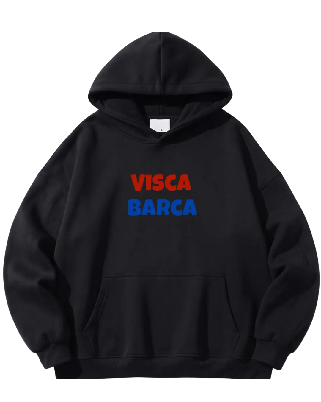 Barcelona Black Poster Hoodie